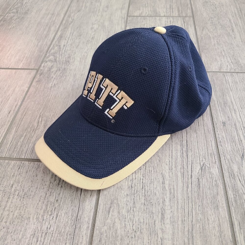 Adidas Pittsburgh Panthers blue and gold ball cap hat L / XL